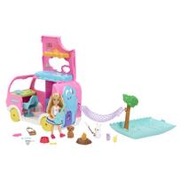 barbes automobilis - Mattel Barbie Chelsea Kemperis 2-in-1 su gyvūnų priedais HNH90, 12 cm - 5 nuotrauka