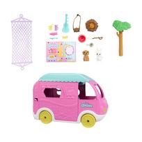 barbes automobilis - Mattel Barbie Chelsea Kemperis 2-in-1 su gyvūnų priedais HNH90, 12 cm - 7 nuotrauka