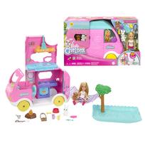 barbes automobilis - Mattel Barbie Chelsea Kemperis 2-in-1 su gyvūnų priedais HNH90, 12 cm - 8 nuotrauka