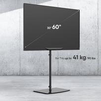 grindu televizoriaus laikiklis - TV SET ACC FLOOR STAND /30-60"/BLACK TS5065-B ONKRON - 2 nuotrauka