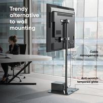 grindu televizoriaus laikiklis - TV SET ACC FLOOR STAND /30-60"/BLACK TS5065-B ONKRON - 8 nuotrauka