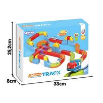 garazas - Woopie Magic Cube traukinukas magnetinė levituojanti trasa, 68 vnt - 2 nuotrauka