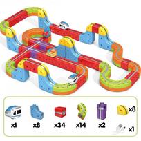 garazas - Woopie Magic Cube traukinukas magnetinė levituojanti trasa, 68 vnt - 3 nuotrauka