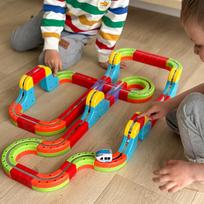 garazas - Woopie Magic Cube traukinukas magnetinė levituojanti trasa, 68 vnt - 11 nuotrauka