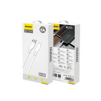 usb type c charging cable - Dudao L2T USB/ USB Type C fast charging data cable 5A 1m white - 4 nuotrauka