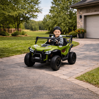 vaikiskas elektromobilis buggy - Rastar Vaikiškas elektrinis bagis HATIS, žalias (Green) - 6 nuotrauka
