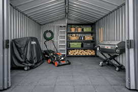 sandeliukas - Metalinis sodo sandėliukas, 11,7 m², antracito (Anthracite) - 28 nuotrauka