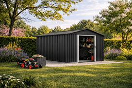 sandeliukas - Metalinis sodo sandėliukas, 11,7 m², antracito (Anthracite) - 29 nuotrauka