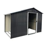 sandeliukas - Metalinis sodo sandėliukas su malkine, 9,35 m², antracito (Anthracite) - 9 nuotrauka