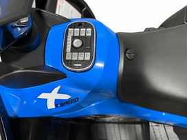 withings - Vaikiškas elektrinis keturratis HATIS with a snow blower, mėlynas (Blue) - 2 nuotrauka