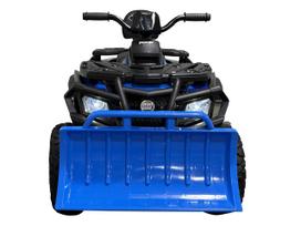 withings - Vaikiškas elektrinis keturratis HATIS with a snow blower, mėlynas (Blue) - 9 nuotrauka