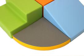 minkstu kaladeliu aikstele - 4IQ Minkštų kaladėlių komplektas "Keturi", spalvotas (Colorful) - 3 nuotrauka