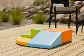 minkstu kaladeliu aikstele - 4IQ Minkštų kaladėlių komplektas "Keturi", spalvotas (Colorful) - 4 nuotrauka