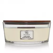 woodwick zvakes 275 g - WoodWick Island Coconut Scented Candle kvapioji žvakė, 275 g - 4 nuotrauka