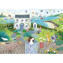 ravensburger puzzle 1000 - Ravensburger Seaside Home, 1000 det. - 2 nuotrauka