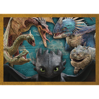 slibinas - Trefl Dėlionė 4in1 How To Train Your Dragon Dragons Days 34678, 207 det. - 3 nuotrauka