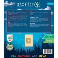beko dulkiu - ETA Dust bags for ETA, Daewoo, AEG and Beko vacuum cleaners | ETA1458P | 5 pc(s) | Brown - 2 nuotrauka