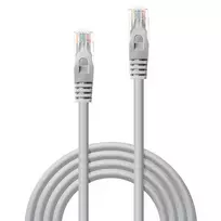 utp kabelis 10m - Lindy Cat.5e U/UTP Network Cable 10m Grey - 2 nuotrauka