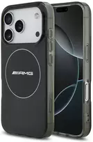 AMG Double Layer Transparent Smocked MagSafe Case for iPhone 17 Pro - Black