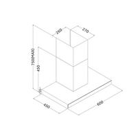chimney hood - Berdsen BE-60A-T2 INOX 60 cm - 2 nuotrauka