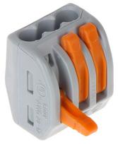laidu sujungimas - Gnybtas WAGO, 3 x 0,08-4 mm2, 50 vnt. - 4 nuotrauka