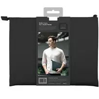 nesiojamo kompiuterio 14 deklas - UNIQ Lyon Laptop Sleeve 14" Midnight Black - 2 nuotrauka