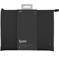 nesiojamo kompiuterio 14 deklas - UNIQ Lyon Laptop Sleeve 14" Midnight Black - 3 nuotrauka