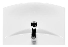 pakabinami praustuvai - Cersanit Carina 60 cm, pakabinamas, baltas (White) - 2 nuotrauka