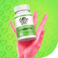 l karnitinas - UltraVit Acetyl-L-Carnitine 60 - 4 nuotrauka