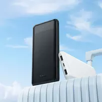 power bank 10000 mah - Hoco J153, 10000mAh, 10W, juodas - 1 nuotrauka