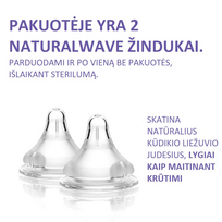 s dydis -  LANSINOH lėto pratekėjimo žindukas SLOW FLOW, S dydis, nuo 0 mėn., 2 vnt. - 4 nuotrauka