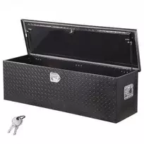 kemperis - VEVOR Aliumininė įrankių dėžė sunkvežimio lovai Juoda (Black) - 1 nuotrauka