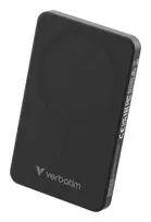 magnetine isorine baterija - Verbatim Charge 'n' Go Essentials 32225 5000mAh, belaidis magnetinis power bank, juodas - 5 nuotrauka