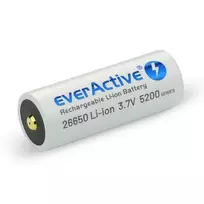 ikraunamos baterijos 3.7v - everActive EV26650-52M Rechargeable Battery 26650 3.7V 5200mAh Micro USB - 2 nuotrauka