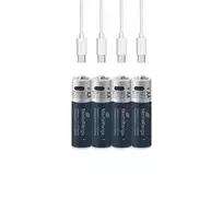 elementai aa - MediaRange MRBAT161 Rechargeable USB-C Li-Ion AA Battery 4 pcs - 2 nuotrauka