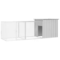 vidaXL Narvas viščiukams, 300 x 91 x 100 cm, Pilkas (Grey)