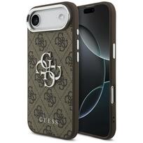 Guess 4G Big 4G Classic Logo case for iPhone 17 Air - brown and silver