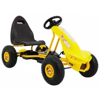 pedaliniai kartingai - RoGer kartingas Champion, geltonas (Yellow) - 3 nuotrauka
