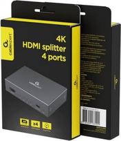 hdmi splitter - Gembird HDMI skirstytuvas DSP-HDMI4K-4P-01 4 prievadai 4K 30Hz Juodas (Black) - 2 nuotrauka