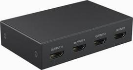 hdmi splitter - Gembird HDMI skirstytuvas DSP-HDMI4K-4P-01 4 prievadai 4K 30Hz Juodas (Black) - 3 nuotrauka