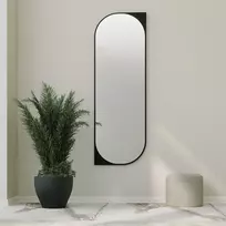 Veidrodis Kalune Design Livi 552NOS2486, kabinamas, 52 cm x 152 cm, Juodas (Black)