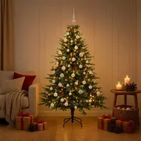 vidaXL Dirbtinė Kalėdų eglutė su rutuliuku, 150 cm, 150 LED