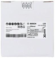 bosch x lock - Šlifavimo diskelis BOSCH X-Lock, 125 mm, K 120 - 4 nuotrauka