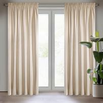 naktines smelio spalvos uzuolaidos - Eurofirany Eurocurtains ZAS / VILA / BEIGE 140X250 BY 10 - 10 nuotrauka