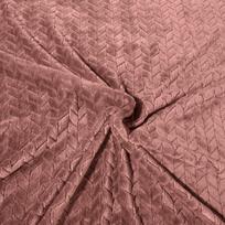 antklode 200x220 senukai - Eurofirany DESIGN 91 Minkštas ir švelnus pledas CINDY su įspaustu raštu, 220X200 cm, spalva: smėlio - 6 nuotrauka