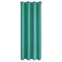 naktines uzuolaidos blackout - Eurofirany LOGAN blackout tipo temdanti naktinė užuolaida, 135X250 cm, kilpos / žiedai, spalva: šviesi turkio - 7 nuotrauka