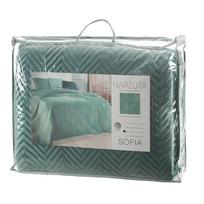 antklode 200x220 senukai - Eurofirany CHON / SOFIA / MINT 200X220 MINT Lovatiesė - 4 nuotrauka