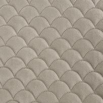zvynai - Eurofirany ARIEL/3 Lovatiesė iš švelnaus aksomo su švelniu blizgesiu, dygsniuota karšto spaudimo (hot press) metodu geometriniu raštu, 220 X 240 cm, spalva: ruda - 4 nuotrauka