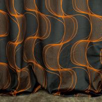 lauko uzuolaidos - Naktinės užuolaidos Pola, juodos/bronzos, 140 cm x 250 cm - 5 nuotrauka