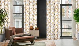 naktines baltos uzuolaido - Eurofirany ZAS / CAREN / B + BEIGE 140X250 TRANS Naktinės užuolaidos - 5 nuotrauka